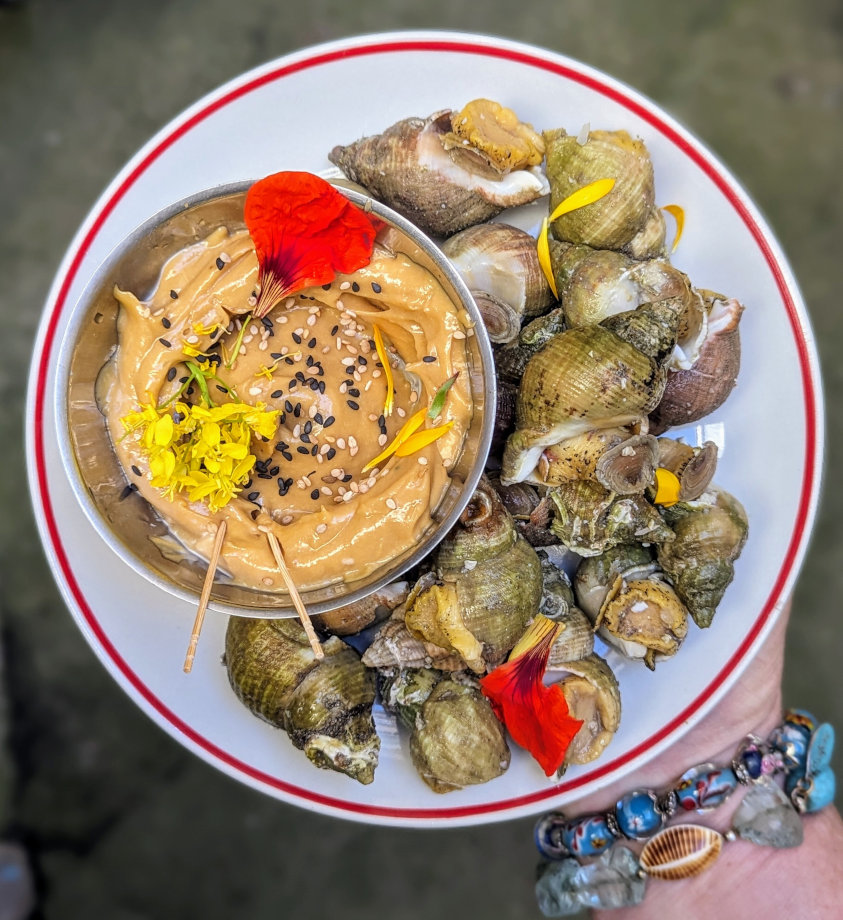 Repas gastronomique dans un cadre naturel