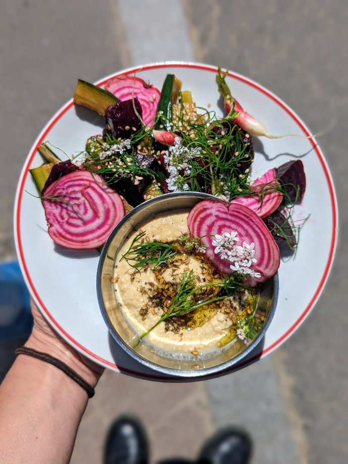 Buffet pop-up en extérieur